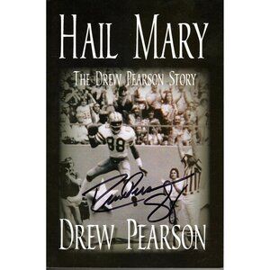 Hail Mary: The Drew Pearson Story Paperback Book Autographed by Drew Pearson